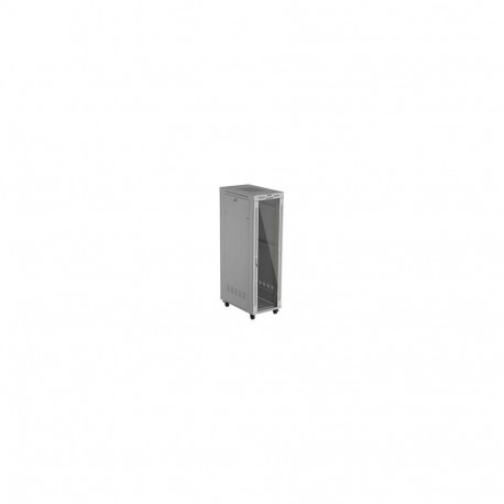 LANBERG rack-kapp 19-tolline vabalt seisev 42U 600X1000 lamedapakis klaasuksega LCD, hall