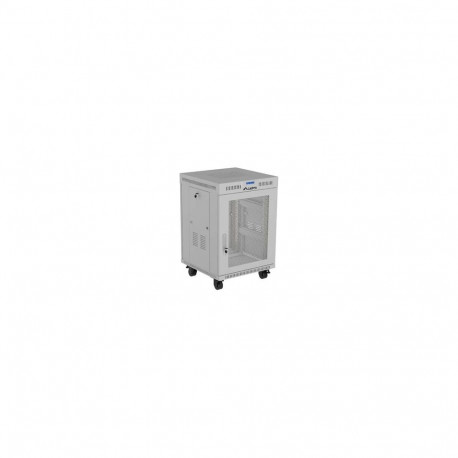 LANBERG rack cabinet 19 inch free standing 15U 600X800 flat pack with mesh door LCD grey