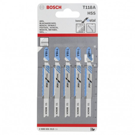 Bosch 5 siaurapj.pjūkleliai T 118 A