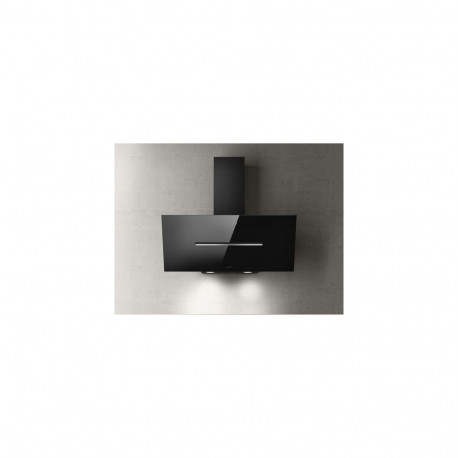 Elica PRF0166933 cooker hood Wall-mounted Black, Stainless steel 495 m³/h
