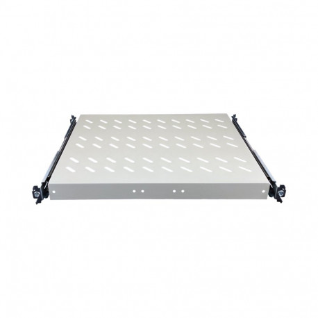 ALANTEC väljatõmmatav riiul 19" 1U, sügavus 570mm, 4 kinnituspunkti, hall