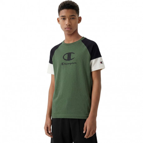Koszulka dla dzieci Champion SS Tee zielona 307719 GS548    2XL