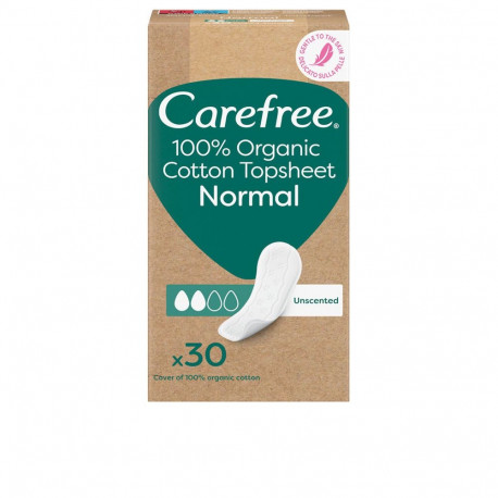 CAREFREE orgaanilisest puuvillast pesukaitsed, normaalsed, 30 tk