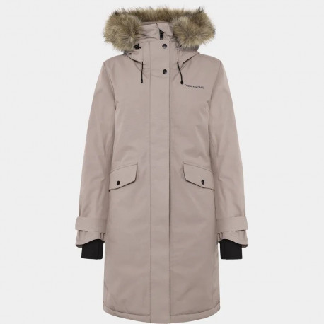 Parka Didriksons Erika 3 Womens helepruun (Ash Brown) - 42