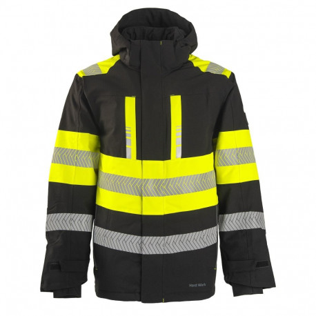 HW Glacier Pro talvejope must/Hi-vis kollane s