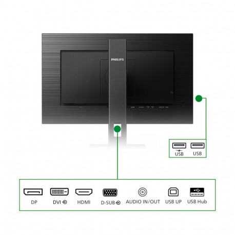 Philips arvutimonitor B Line 272B1G/00 68.6cm (27") 1920 x 1080 pikslit Full HD LED, must