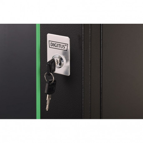 Wall mounted network cabinet DYNAmic 19" 16U