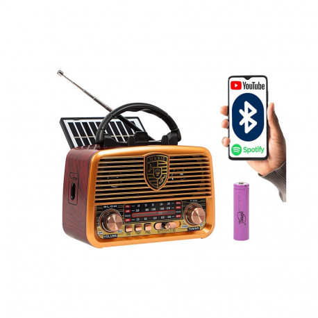 Portable Radio - Blow RA10 Solar AM/FM Radio With Bluetooth And Power Bank