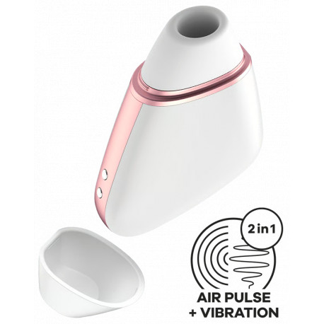 Satisfyer air impulse vibrator Love Triangle, white