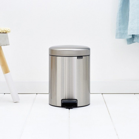Brabantia Pedal Bin newIcon Round Brushed steel