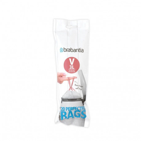 Brabantia 116582 trash bag 3 L White 20 pc(s)