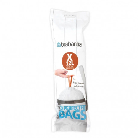 Brabantia prügikotid 116728 12L 20tk, valged
