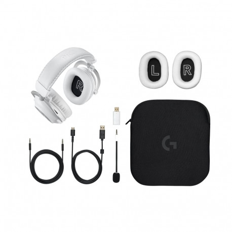 Logitech G mänguripeakomplekt 981-001269 juhtmega ja juhtmevaba Bluetoothiga, must-valge