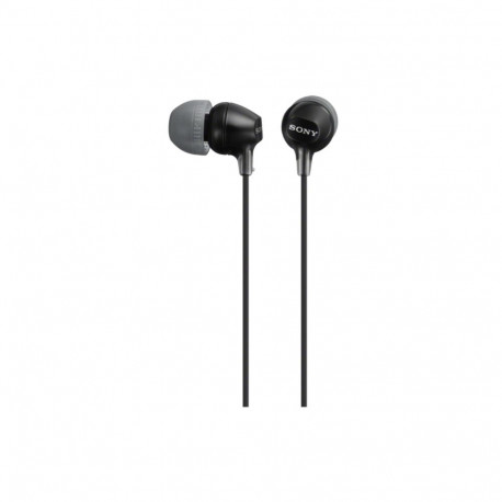 Sony kõrvasisesed juhtmega kõrvaklapid MDR-EX15AP kõned/muusika, must