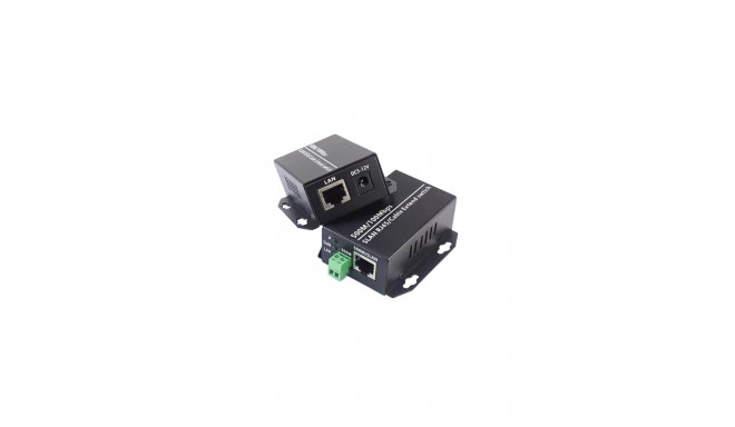 Network Extender - EXTRA DIGITAL 10/100M Ethernet Extender 500 m, Black
