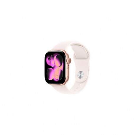 Apple Watch Series 11 (2025) GPS + Cellular 42mm Rose Gold Alu Case, Light Blush Sport Band S/M EU M