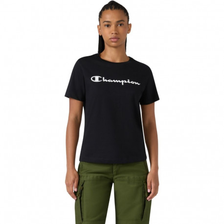 Koszulka damska Champion Short Sleeve czarna 118428 KK001 XL