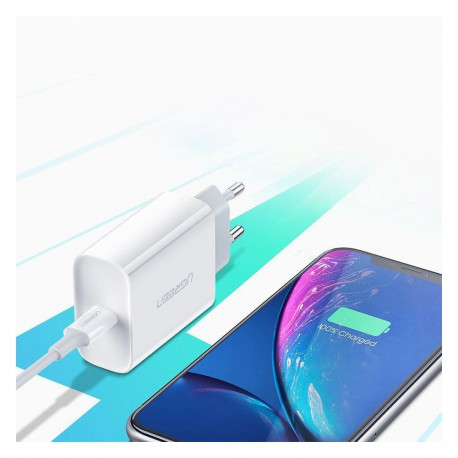 Ugreen Ugreen USB charger Power Delivery 3.0 Quick Charge 4.0+ 20W 3A white (60450) - OUTLET