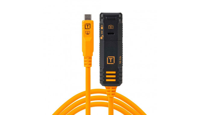 TetherPro Optima 10G TetherBoost USB-C Extension Cable 4.8m | Orange
