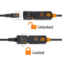 TetherPro Optima 10G TetherBoost USB-C Extension Cable 4.8m | Black