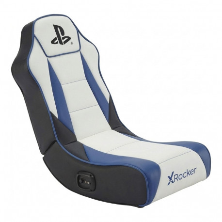 "XROCKER Gaming Bodensessel PlayStation/2 Lautsprecher/wei-blau"