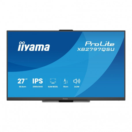 IIYAMA monitor XB2797QSU-B1 27inch IPS QHD 4-küljeline õhuke raam EyeComfort 350cd/m2 4ms kõlarid 2x