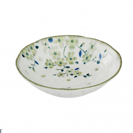 Bowl HIDAMARI D16.5xH4cm cat and cherry blossoms