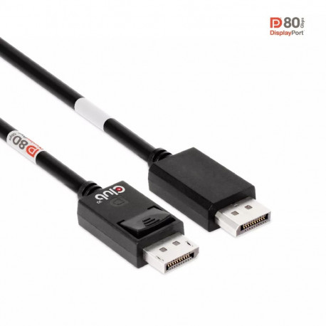 CLUB3D DisplayPort 2.1 kahesuunaline kaabel VESA DP80 sertifitseeritud 4K240Hz 8K60Hz või 10K30Hz M/