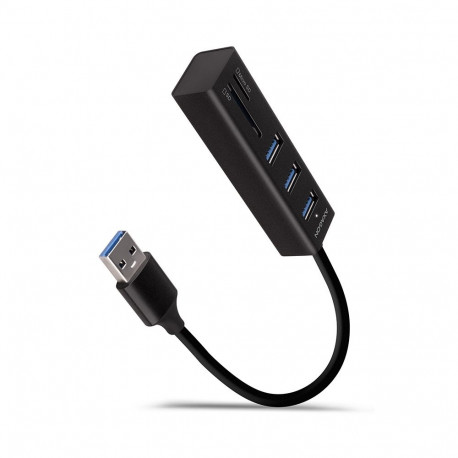 Axagon sülearvuti dokk/pordireplikaator HMA-CR3A juhtmega USB 3.2 Gen 1 (3.1 Gen 1) Type-A, must