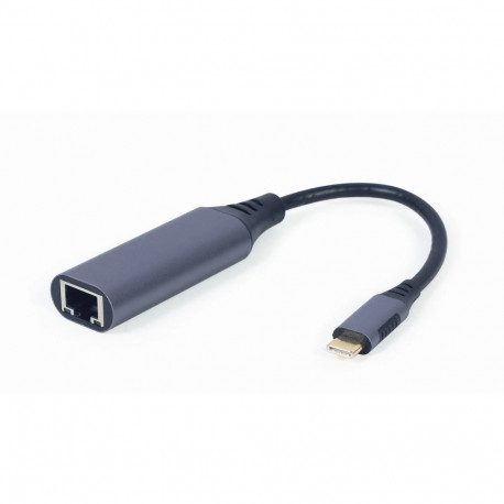 Gembird sülearvuti dokk/portreplikaator A-USB3C-LAN-01 USB 3.2 Gen 1 (3.1 Gen 1) Type-C, must/hall