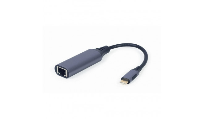Gembird sülearvuti dokk/portreplikaator A-USB3C-LAN-01 USB 3.2 Gen 1 (3.1 Gen 1) Type-C, must/hall