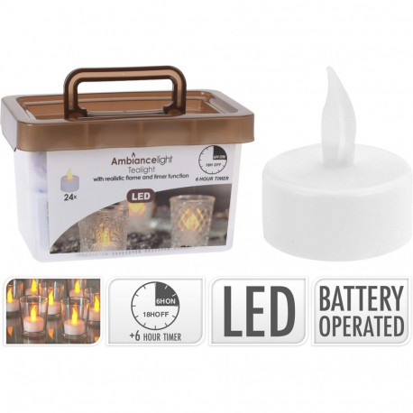 LED TEA CANDLES 24PCS