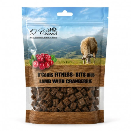O'CANIS koeramaius Fitness-Bits Plus Mono lambaliha jõhvikatega 200g