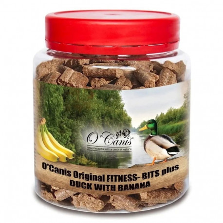 O'CANIS koeramaius Fitness-Bits Plus Mono pardiliha ja banaaniga 400g