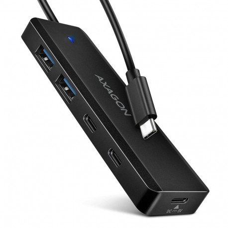 Axagon HUE-C2C 4× USB 5Gbps Hub  2× USB-A & 2× USB-C  USB-C Power IN  19cm USB-C Cable