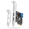 PCEU-232RS controller PCIe  2x2x port USB UAS
