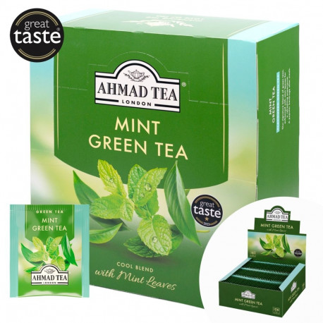 Ahmad roheline tee „Mint Mystique“, 100 fooliumümbrises teepakki