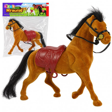 figuur aksamitne hobune pruun farm