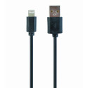 Gembird USB data sync and charging lightning cable  1m  black