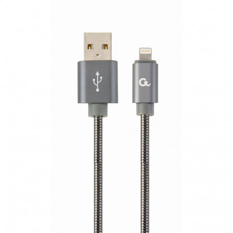 Cablexpert Lightning-kaabel CC-USB2S-AMLM-2M-BG, hall