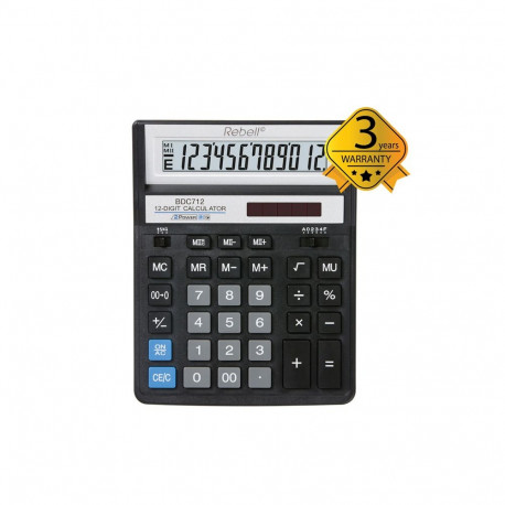 Calculator Desktop Rebell BDC712BK