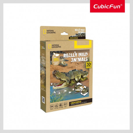 CUBICFUN NATIONAL GEOGRAPHIC 3D pusle krokodill
