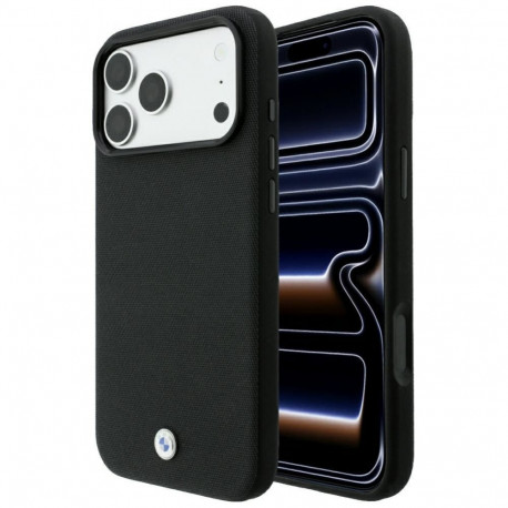 BMW BMW Kevlar Metal Logo MagSafe Case for iPhone 18 Pro Max / 17 Pro Max - Black