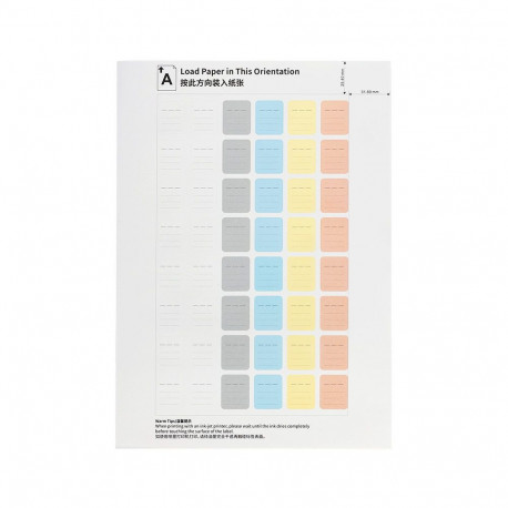 JJC SDSL 480 Geheugenkaart Label Stickers