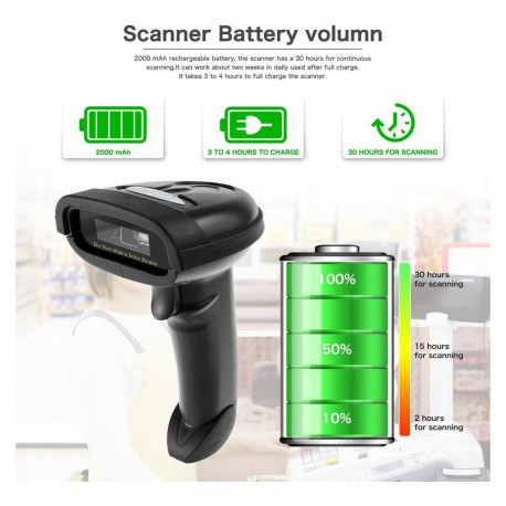 "ALLNET Kasse ALLNET Barcodescanner ALL-SC1228B. 2D wireless / kabellos . inkl. wireless 2.4G Dongle