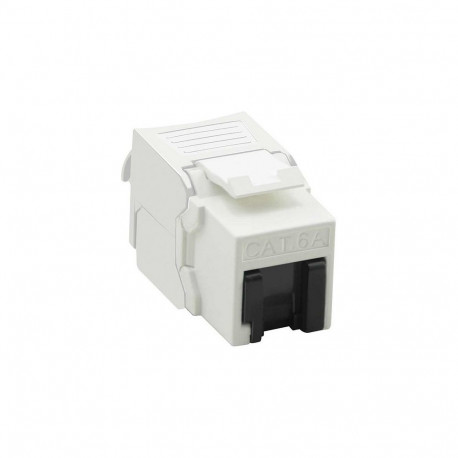 Cat.6A Class EA Keystone RJ-45 varjestamata tööriistavaba, valge