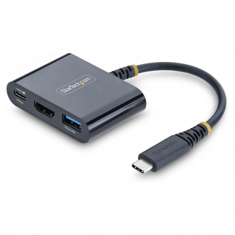 "USB-C zu HDMI Multiport Adapter mit 140W PD Ladeleistung 4K 60Hz HDMI USB 5Gbps Hub Mini Dock"