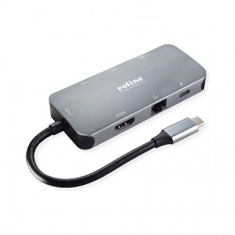 "USB 3.2 Gen 2 Typ C Multiport Dockingstation 4K HDMI LAN"