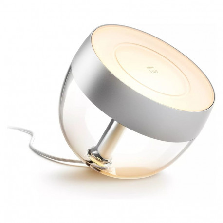 "Philips Hue White & Col. Amb. Iris Tischleuchte silber 520lm."