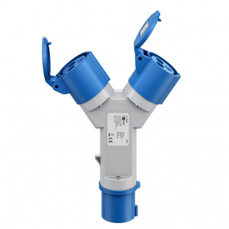 Goobay CEE adapter, CEE pistik 2x CEE pistikupesa